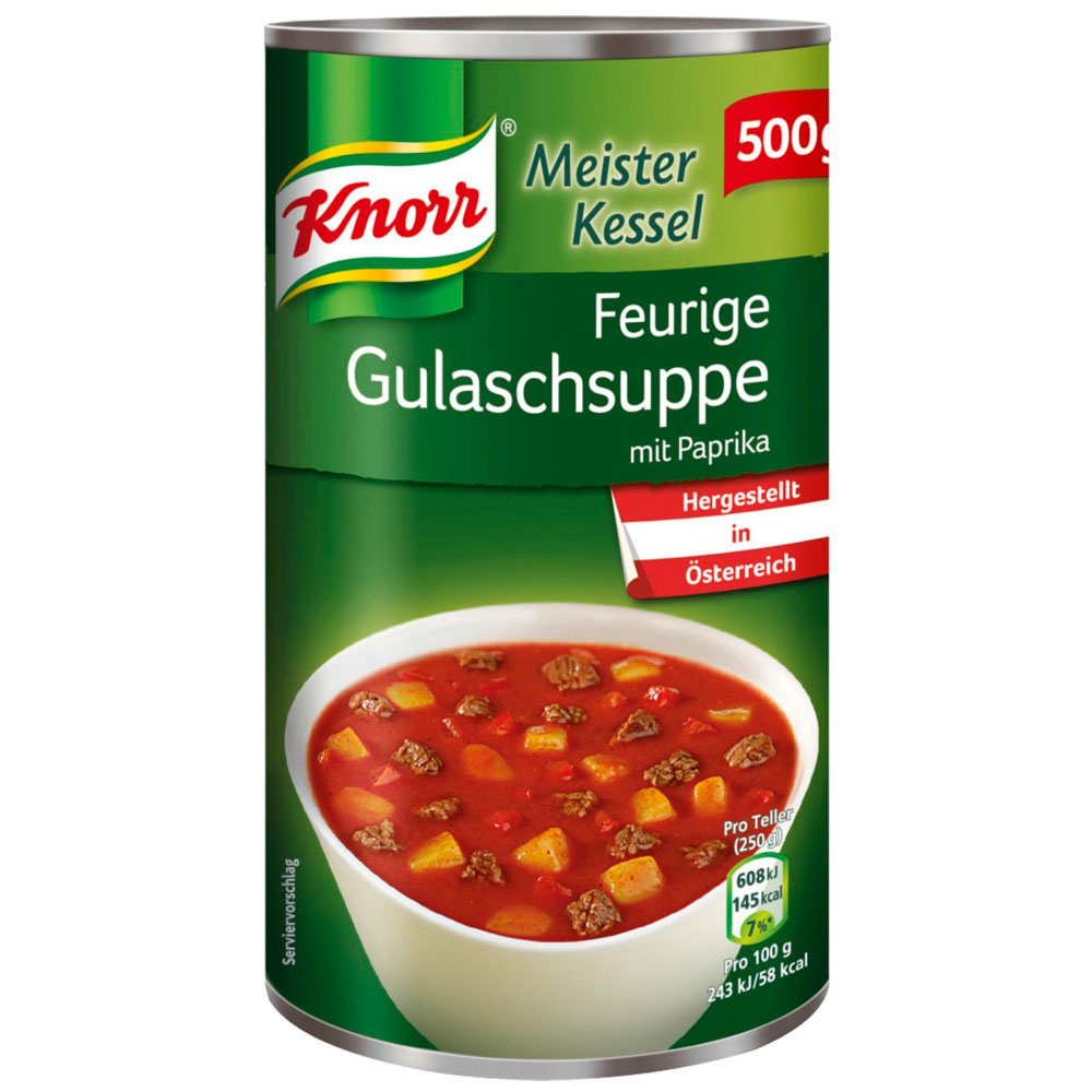 Feurige Gulaschsuppe met paprika 500 gr - Knorr - Oostenrijksewinkel.nl